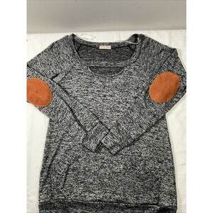 TWENTY SECOND 22ND lightweight long sleeve top‎ with elbow patches H97